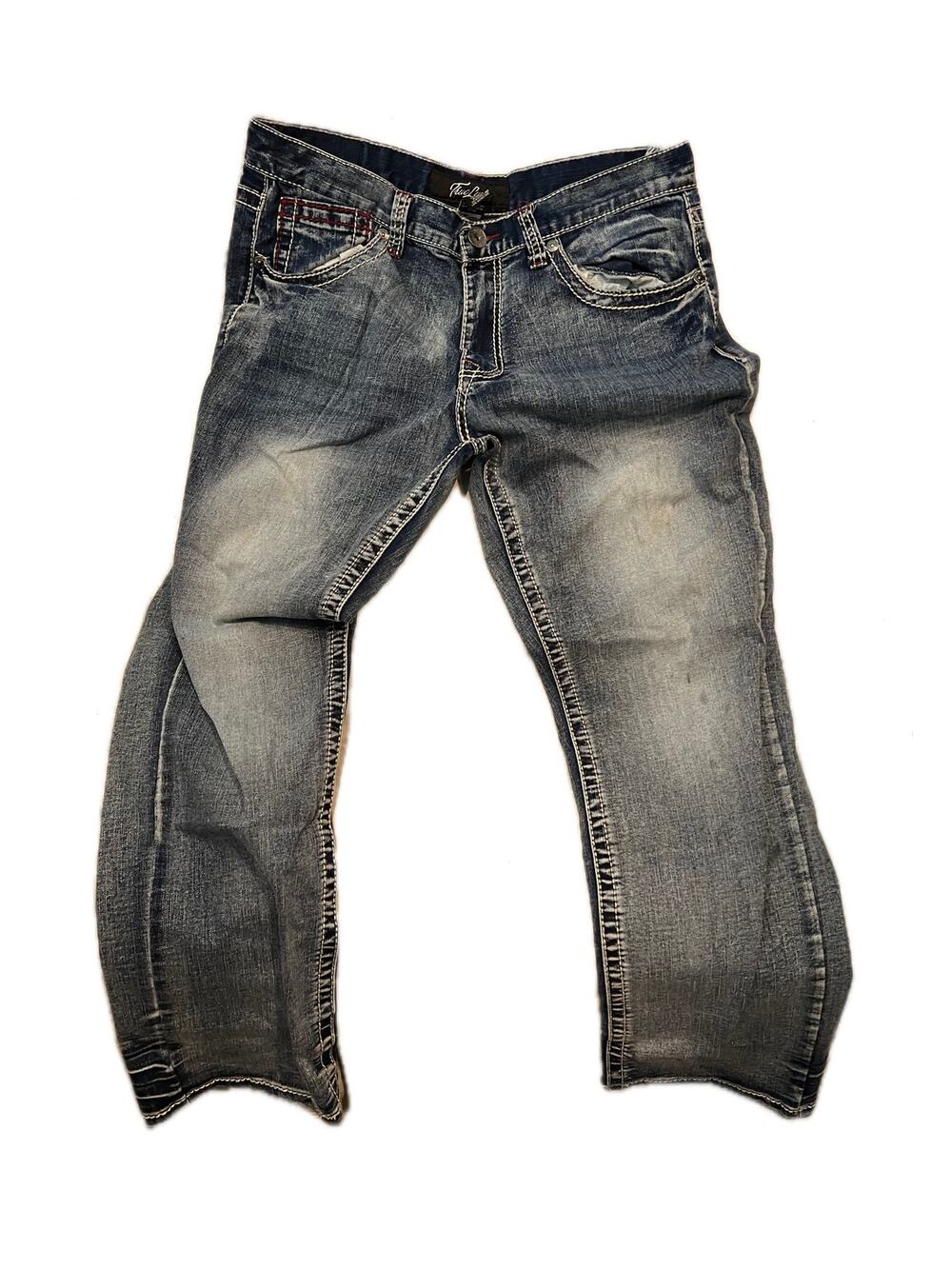 True Luck Straight Leg Jeans Mens 34x30